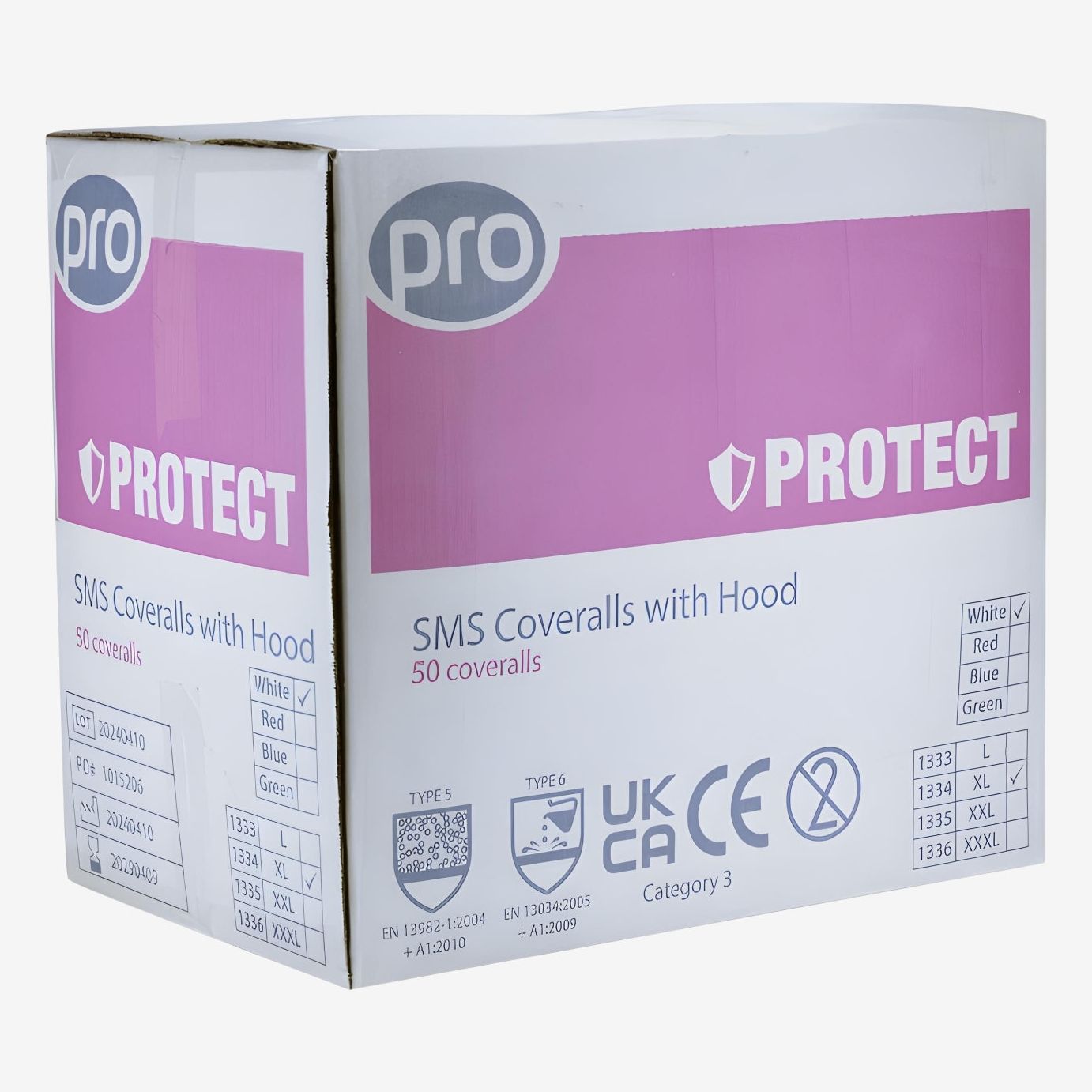 PRO SMS Coverall Type 5/6 - 10 pack