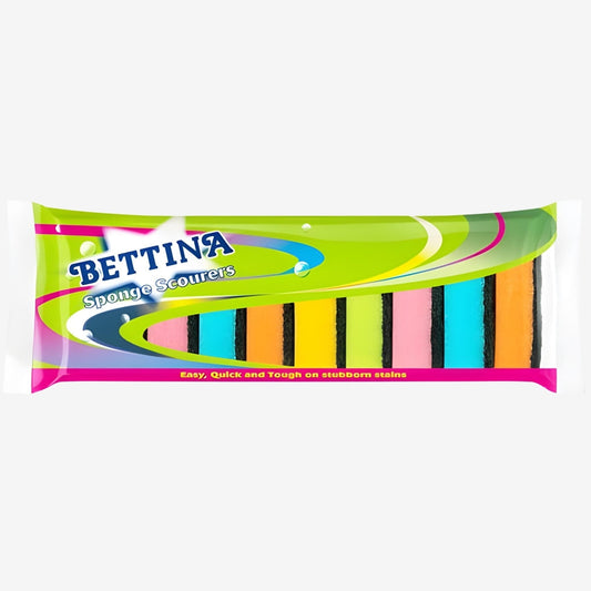 Bettina Sponge Scourers - 10 pack