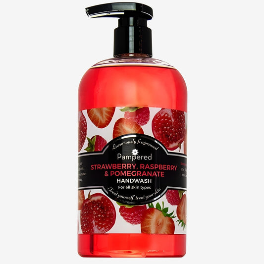 Pampered Handwash - Strawberry, Raspberry & Pomegranate